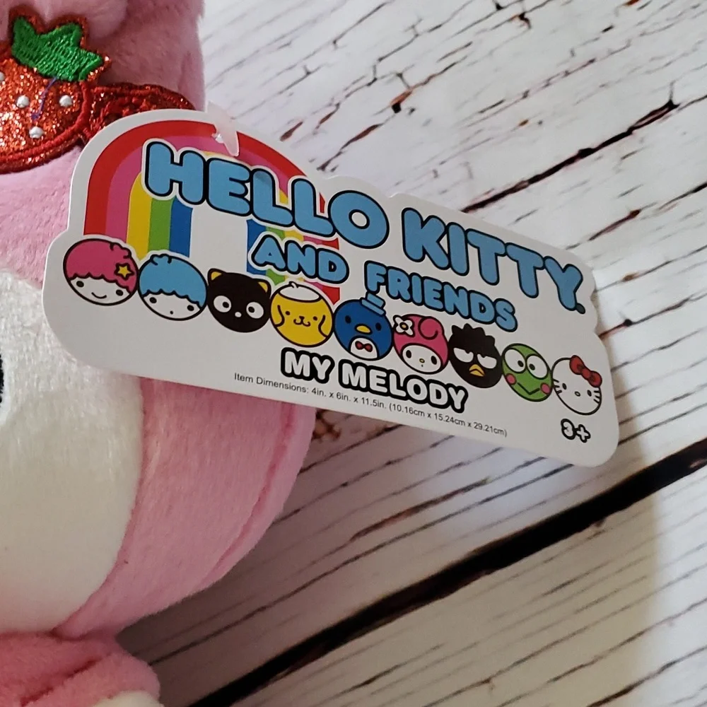 🆕️ HELLO KITTY AND FRIENDS CINNAMOROLL & MY MELODY VALENTINE PLUSH 🤍💕